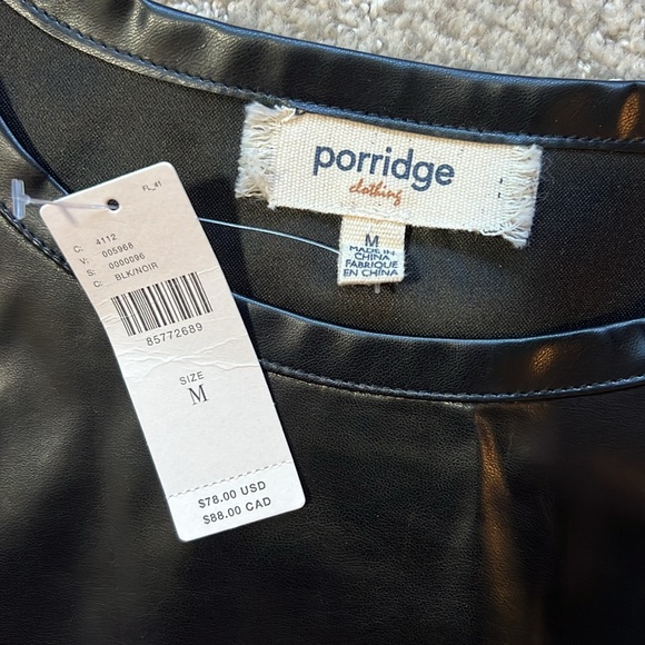 PORRIDGE Faux Leather Top via ANTHROPOLOGIE - Picture 5 of 6